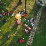 Riga,,latvia,august,2,,2018,aerial,view,on,garden,party
